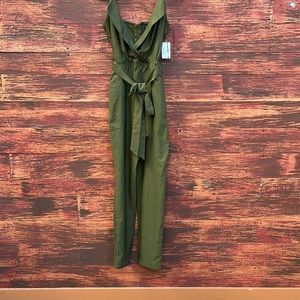 Olive Green Full Length Romper